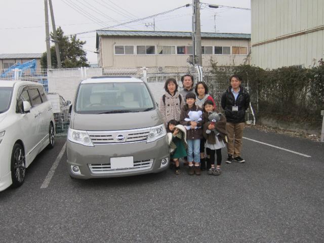 埼玉県よりセレナを購入