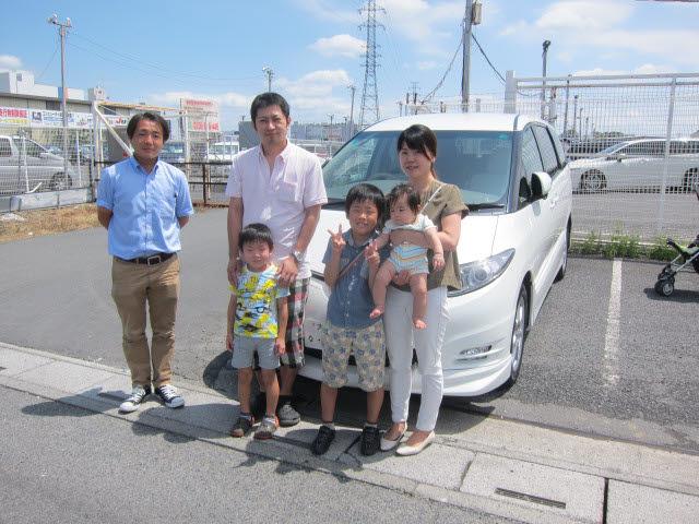 埼玉県よりエスティマを購入