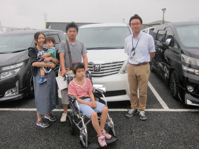 埼玉県よりアルファードを購入