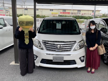 栃木県よりアルファードハイブリッドを購入